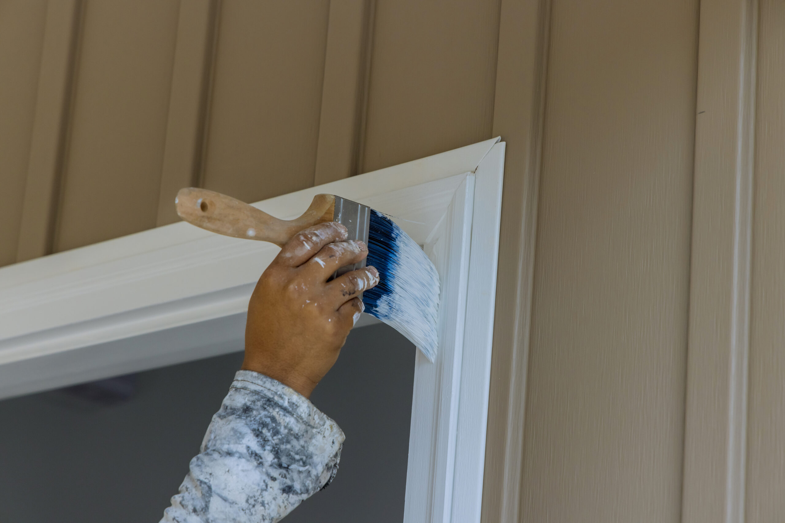 Painting wooden door trim - trim carpentry services