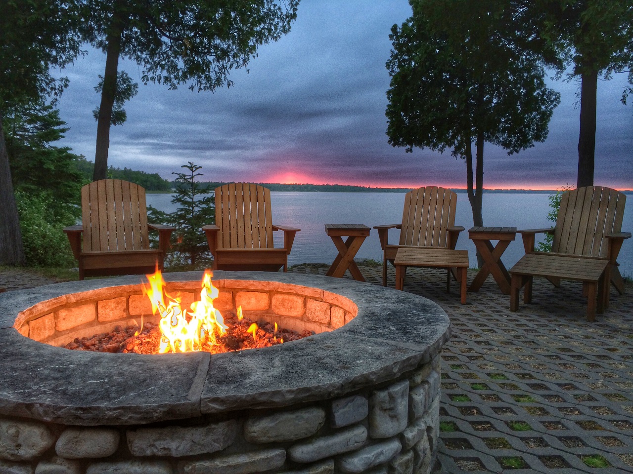 stone fire pit